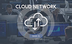 Cloud Network Storage Data Information Technology Concept