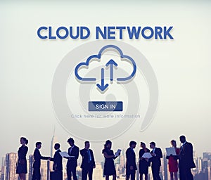 Cloud Network Storage Data Information Technology Concept