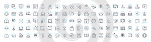 Cloud networking vector line icons set. Cloud, Networking, CloudComputing, SaaS, SA, IaaS, PaaS illustration outline