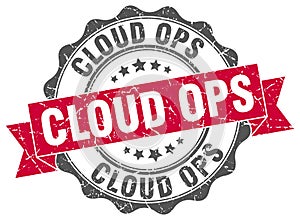 cloud ops seal. stamp