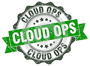 cloud ops seal. stamp