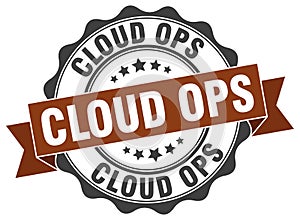 cloud ops seal. stamp