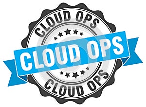 cloud ops seal. stamp