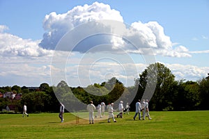 Cloud over cricket match