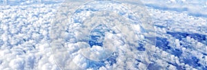 Cloud panorama from flight