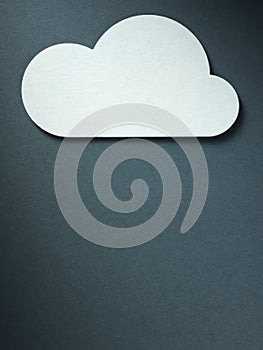 Cloud on the paper background