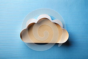Cloud on the Paper Background