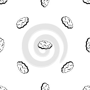 Cloud pattern seamless black