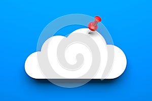 Cloud with pin