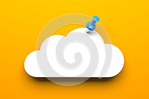 Cloud with pin