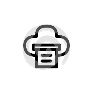 Cloud Print Icon