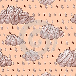 Cloud with rain drop pattern photo