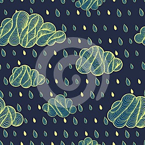 Cloud with rain drop pattern. photo