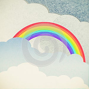 Cloud and rainbow