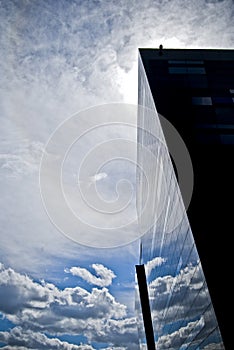 Cloud Reflections On A Building