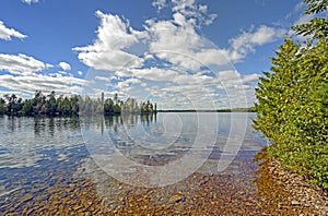 Cloud Reflections on a Clear Lake