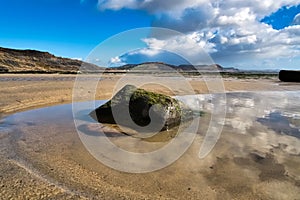 Cloud Reflections at East Beach - Lyme Regis photo