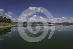 Cloud reflex on the water