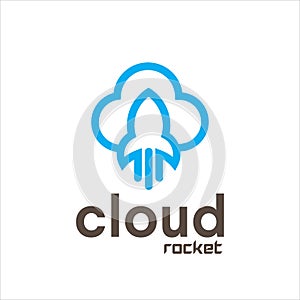 Cloud rocket logo