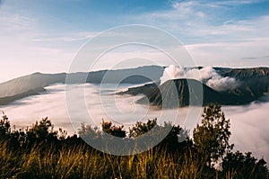 Cloud Sea at Gunung Penanjakan near Bromo Volcano