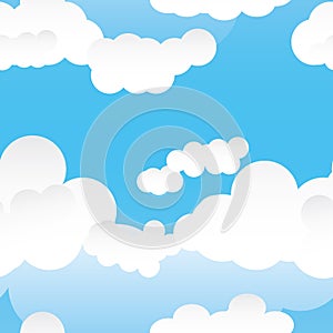 Cloud seamless pattern