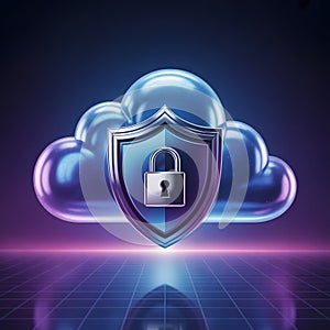 Cloud Security Data Protection Concept