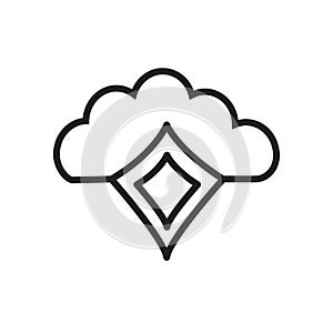 Cloud security icon