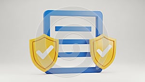 Cloud security icon isolated on white background