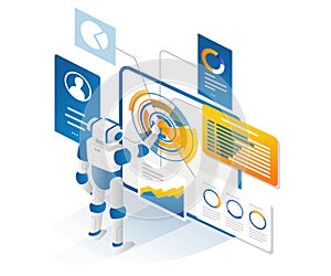 Cloud server business management data analysis robot