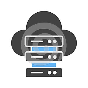 Cloud and Server Data icon vector image.