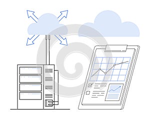 Cloud Computing Server with Data Analytics on Digital Report