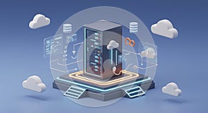 Cloud Server Data Storage Network Technology with Digital Connections