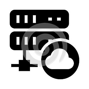 Cloud Server glyphs icon