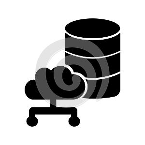 Cloud server Isolated Vector icon which can easily modify or edit