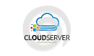 Cloud Server logo template