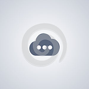 Cloud, server, vector best flat icon