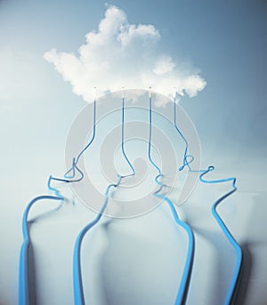 Cloud service backdrop