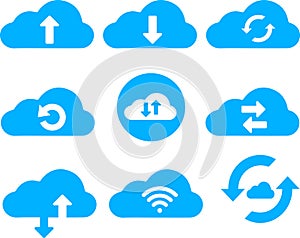 Cloud Services Clip art Icon Collection