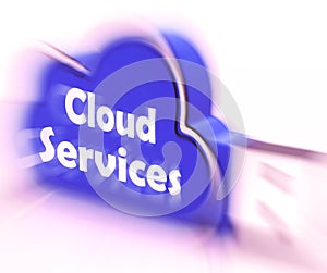 Cloud Services Cloud USB drive Shows Online Computing Services