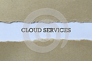 Cloud services on paper