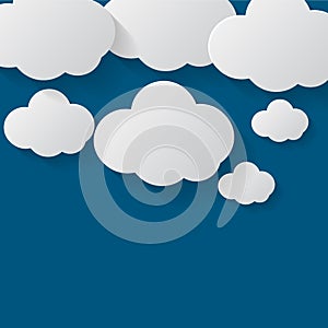Cloud set background.Cloud flat.llustration photo