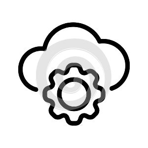 Cloud setting icon