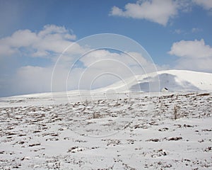 Cloud shadow on mountain