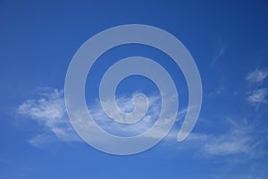 Cloud shape like a bird on the sky.