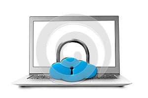 Cloud shape lock with notebook