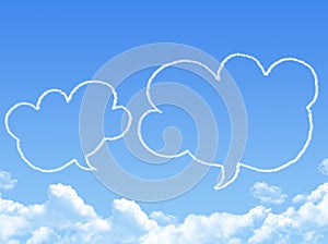Cloud shaped as chat