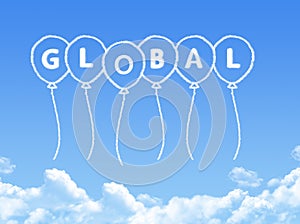 Cloud shaped as global Message
