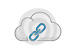 Design suggests modern technology themes, such as cloud computing or data