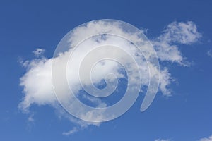 Cloud Shapes on Blue Sky, Abstract Clouds shapes with Blue Sky Background