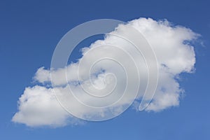 Cloud Shapes on Blue Sky, Abstract Clouds shapes with Blue Sky Background